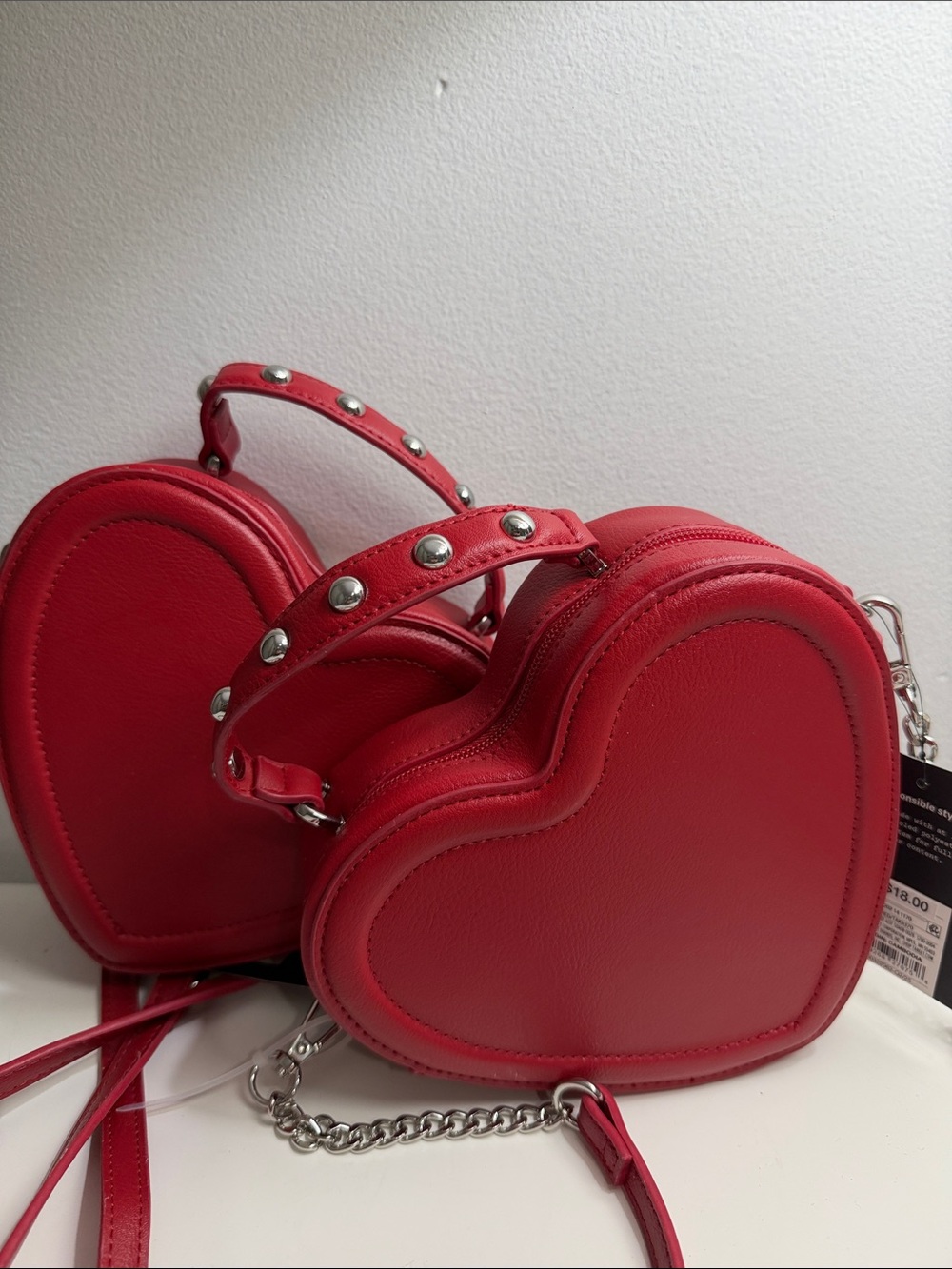 Bundle sale 2 art class Red Heart Mini Crossbody Bag
